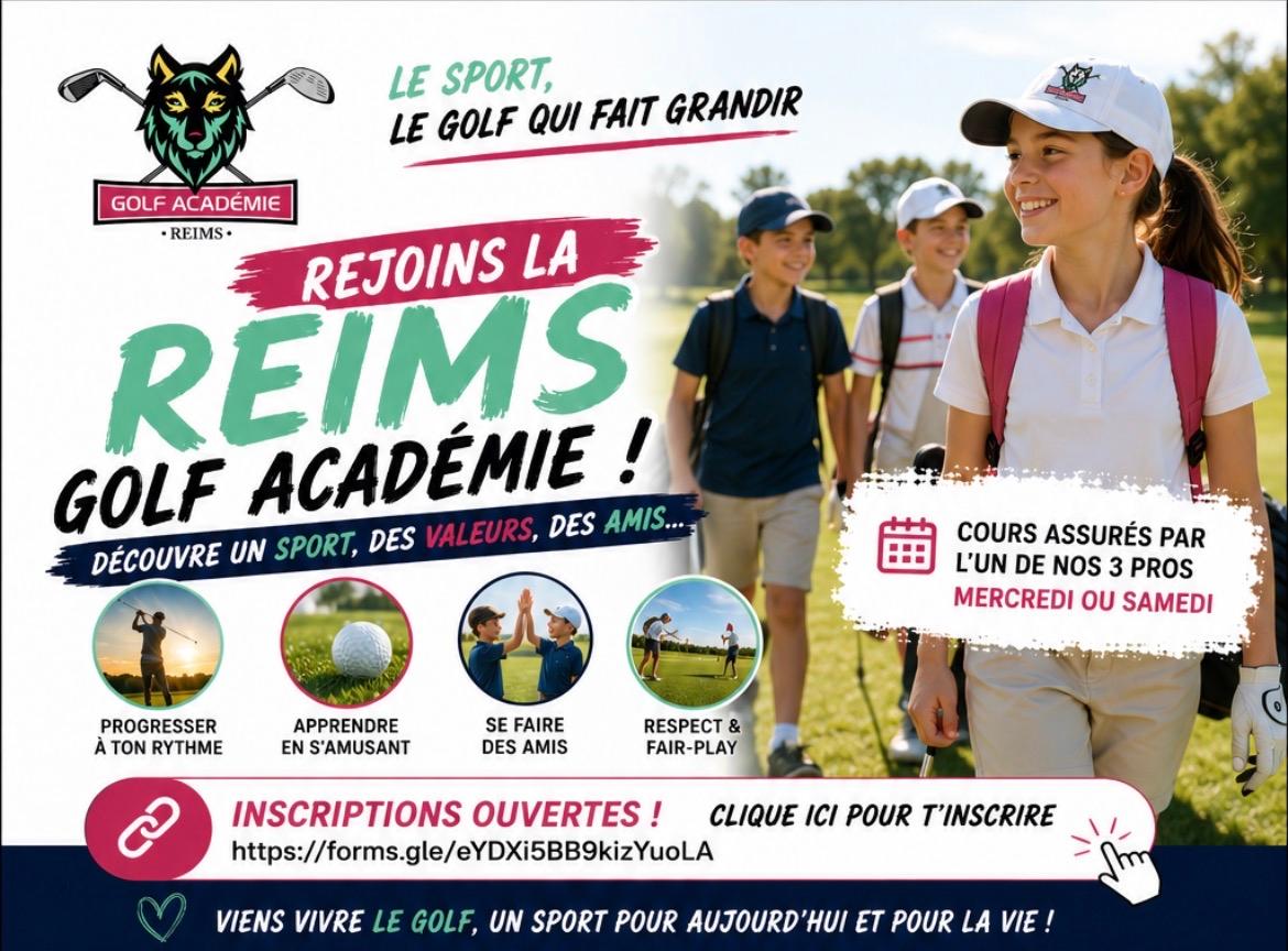 Ouverture des inscriptions à la Reims Golf Académie